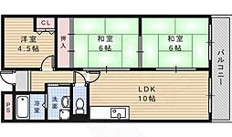 グリーンヒル池田 3LDKの間取図画像