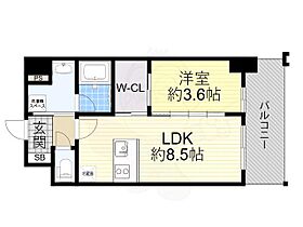 大阪府大阪市福島区鷺洲３丁目（賃貸マンション1LDK・2階・31.79㎡） その2