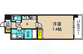 Pi´ece charmante Fukushima  ｜ 大阪府大阪市福島区海老江５丁目7番14号（賃貸マンション1K・4階・24.06㎡） その2