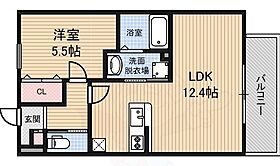 大阪府大阪市此花区伝法５丁目5番26号（賃貸アパート1LDK・1階・40.00㎡） その2