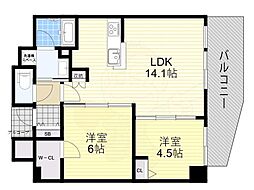 プレサンスロジェドーム前 6階/-