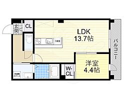 サンティエ福島吉野 4階/-