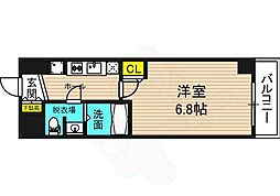 カインド四貫島 1Kの間取図画像