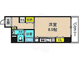 シティサイドステージ福島 1Kの間取図画像