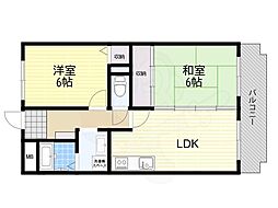 グランピア千船 2LDKの間取図画像