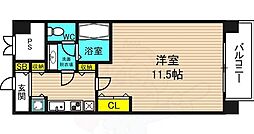 ルミエール野田阪神 1Kの間取図画像