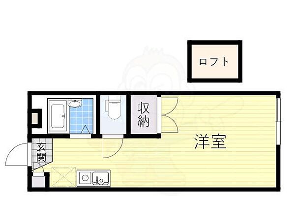 ハイツグローリー ｜大阪府大阪市東淀川区豊里５丁目(賃貸アパート1R・2階・19.11㎡)の写真 その2