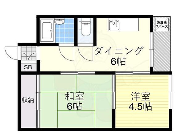 チサンマンション第6新大阪 ｜大阪府大阪市淀川区西中島４丁目(賃貸マンション2DK・7階・37.82㎡)の写真 その2