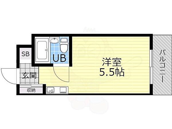 JPアパートメント東淀川4 ｜大阪府大阪市東淀川区豊里６丁目(賃貸マンション1R・4階・16.95㎡)の写真 その2