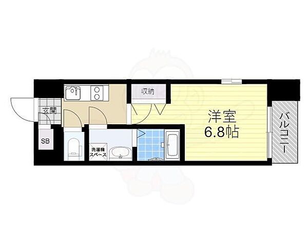 エスリード北大阪レジデンス ｜大阪府大阪市淀川区東三国３丁目(賃貸マンション1K・4階・23.04㎡)の写真 その2