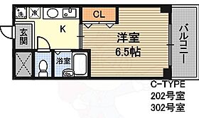 プレミア豊里  ｜ 大阪府大阪市東淀川区豊里７丁目27番19号（賃貸アパート1K・2階・25.00㎡） その2