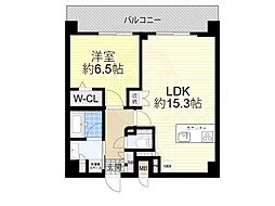 プレサンス東淀川駅前プローシェ 1LDKの間取図画像