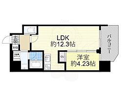 プレジオ西中島ASIAN 1LDKの間取図画像
