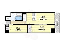 アーバンパーク新大阪 1SLDKの間取図画像