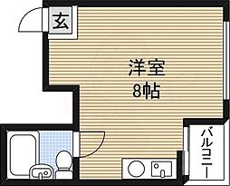 フォレスト新大阪 ワンルームの間取図画像