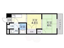 イル・ソーレ上新庄 2Kの間取図画像