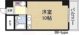 シティハイム新大阪 ワンルームの間取図画像