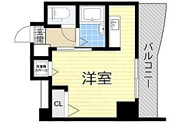 ノルデンハイム新大阪 ワンルームの間取図画像