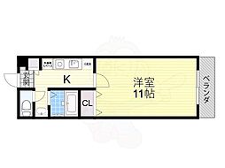 ユニ・コート 1Kの間取図画像