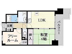 ライオンズマンション新大阪第6 1SDKの間取図画像