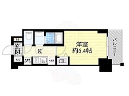 プレサンス新大阪ジェイズ 1Kの間取図画像