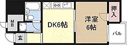 新大阪川島マンション 1DKの間取図画像