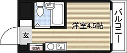 ソシオリバーハイツ ワンルームの間取図画像