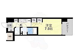 COMFORIALIV新大阪Q 1Kの間取図画像