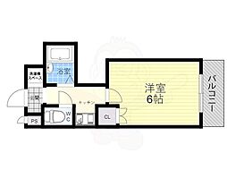 レーズライン下新庄 1Kの間取図画像