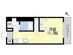 新大阪第一ダイヤモンドマンション ワンルームの間取図画像