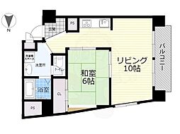 新大阪ハイツ 1LDKの間取図画像