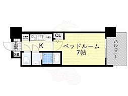 BRANSIESTA加島 1Kの間取図画像