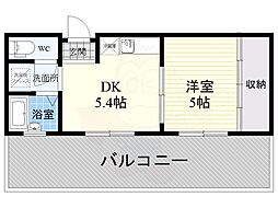 ハイムタイヨー 1DKの間取図画像