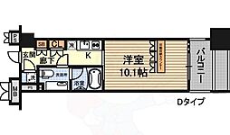 デュオン新大阪レジデンス 1Kの間取図画像