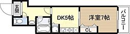 ドムスドイ 1DKの間取図画像