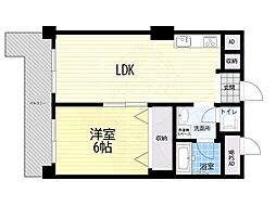 ローズコーポ新大阪第2 1LDKの間取図画像