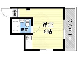 ルマプティ ワンルームの間取図画像