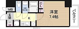 アドバンス新大阪6ビオラ 1Kの間取図画像