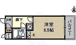 ライオンズマンション新大阪第3 ワンルームの間取図画像