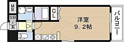 エクセレント上新17 ワンルームの間取図画像