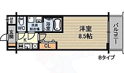 ジュネス新大阪レジデンス 1Kの間取図画像