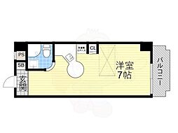 ラ・パルフェ・ド・パラツィーナ ワンルームの間取図画像
