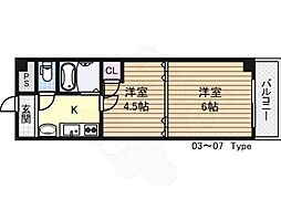 メゾネット・フジ 2Kの間取図画像