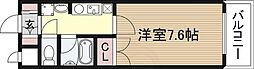 シャインビュー新大阪 1Kの間取図画像
