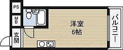 ビジネス新大阪 ワンルームの間取図画像