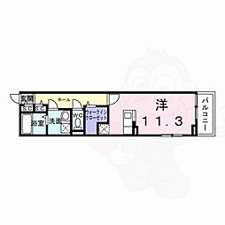 Le・Cadre ワンルームの間取図画像