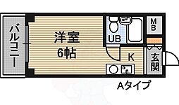 メゾン・ド・スラン ワンルームの間取図画像