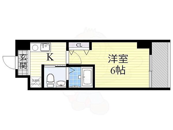 グランパシフィック花園北 ｜大阪府大阪市西成区花園北２丁目(賃貸マンション1K・1階・20.60㎡)の写真 その2