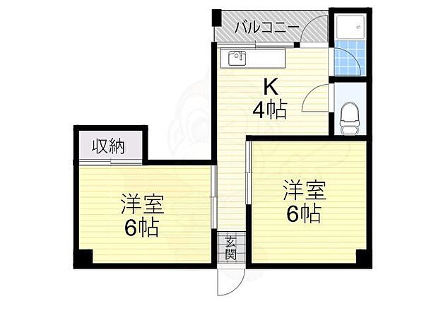 グランビルド長居 ｜大阪府大阪市住吉区長居西２丁目(賃貸マンション2K・3階・36.79㎡)の写真 その2