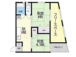 サンコーハイツ 2SDKの間取図画像